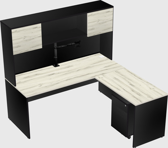 L-shaped office desk