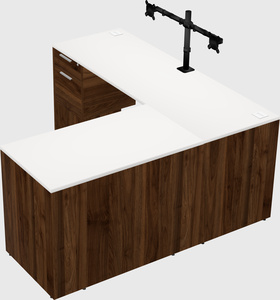 L-shaped office desk