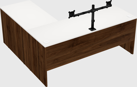 L-shaped office desk