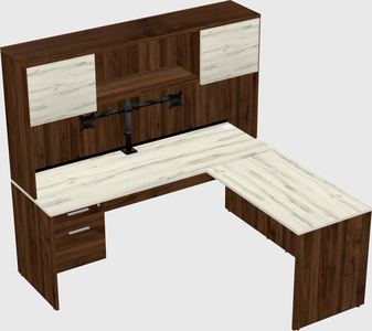 L-shaped office desk