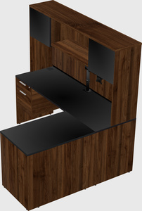 L-shaped office desk