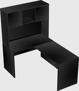 L-shaped office desk