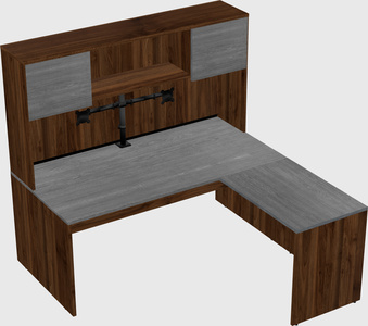 L-shaped office desk