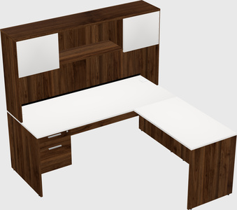 L-shaped office desk