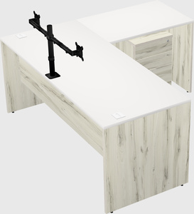 L-shaped office desk