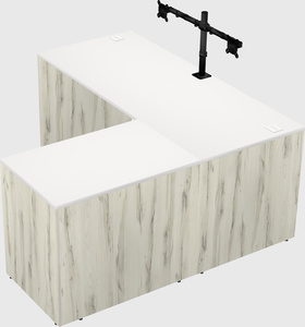 L-shaped office desk