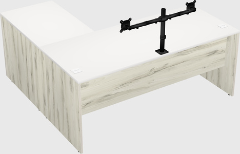 L-shaped office desk