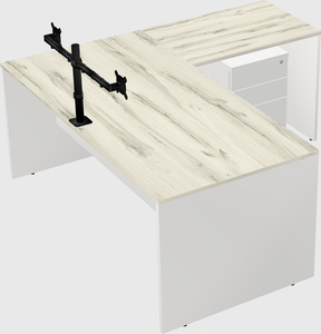 L-shaped office desk
