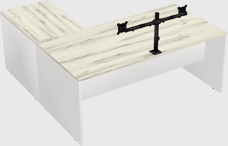 L-shaped office desk
