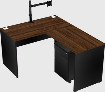L-shaped office desk