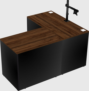 L-shaped office desk