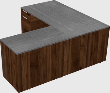 L-shaped office desk