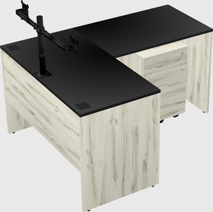 L-shaped office desk