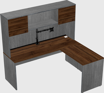 L-shaped office desk