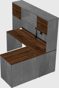 L-shaped office desk