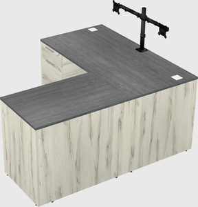 L-shaped office desk