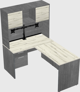 L-shaped office desk