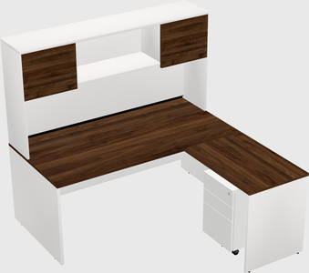 L-shaped office desk