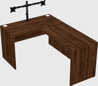 L-shaped office desk
