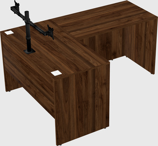 L-shaped office desk