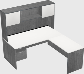 L-shaped office desk