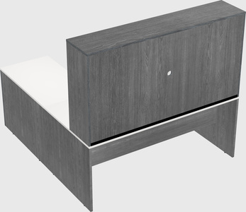 L-shaped office desk