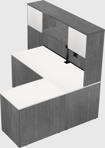 L-shaped office desk