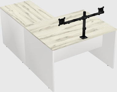 L-shaped office desk