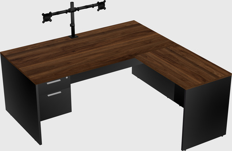 L-shaped office desk