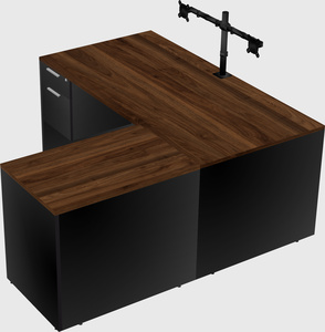 L-shaped office desk
