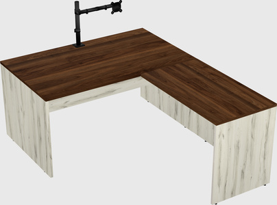 L-shaped office desk