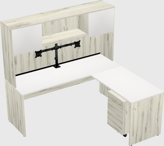 L-shaped office desk
