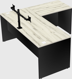 L-shaped office desk