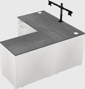 L-shaped office desk