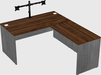 L-shaped office desk