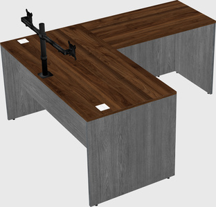 L-shaped office desk