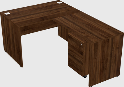 L-shaped office desk