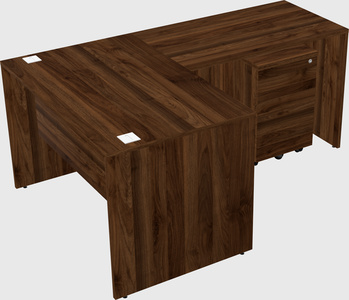 L-shaped office desk