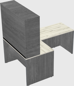 L-shaped office desk