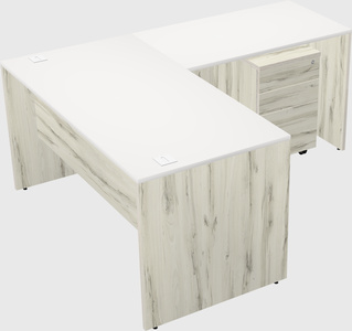 L-shaped office desk