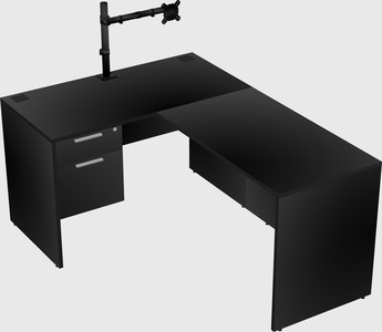L-shaped office desk