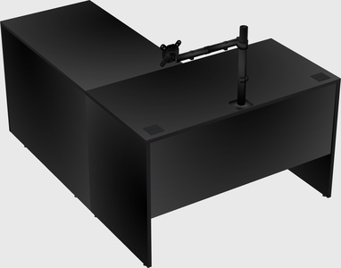 L-shaped office desk