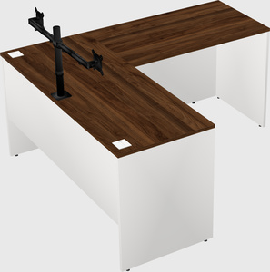 L-shaped office desk