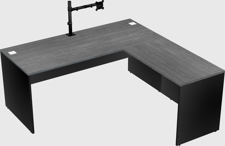 L-shaped office desk