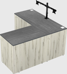 L-shaped office desk