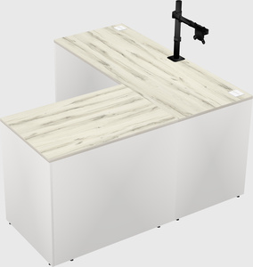 L-shaped office desk
