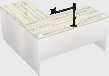 L-shaped office desk