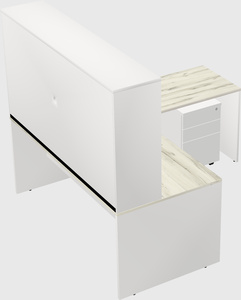 L-shaped office desk