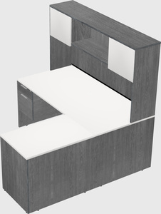 L-shaped office desk