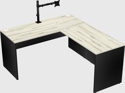 L-shaped office desk
